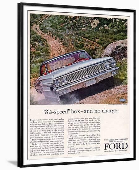 Ford 1964 3½-Speed Box-null-Framed Premium Giclee Print