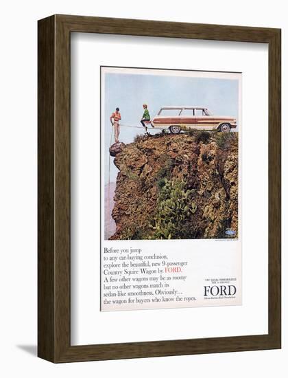 Ford 1964 Country Squire Wagon-null-Framed Art Print