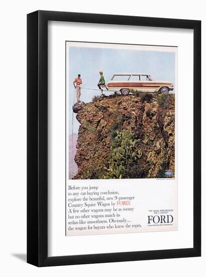 Ford 1964 Country Squire Wagon-null-Framed Art Print