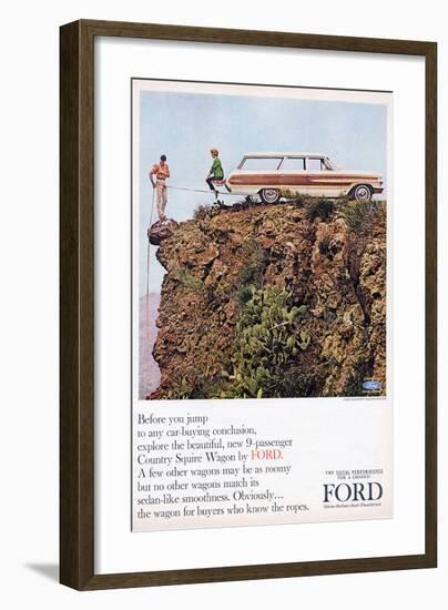 Ford 1964 Country Squire Wagon-null-Framed Art Print