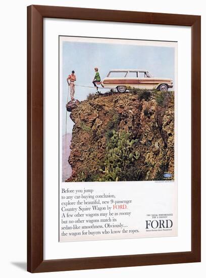 Ford 1964 Country Squire Wagon-null-Framed Art Print