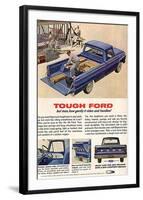 Ford 1964 Tough-But How Gently-null-Framed Art Print