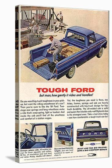 Ford 1964 Tough-But How Gently-null-Stretched Canvas