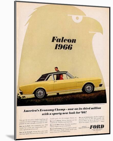 Ford 1966 Falcon Economy Champ-null-Mounted Art Print