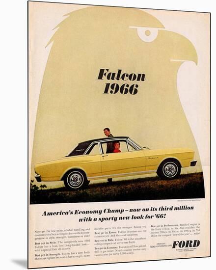 Ford 1966 Falcon Economy Champ-null-Mounted Art Print