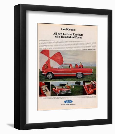 Ford 1967 Cool Combo Ranchero-null-Framed Art Print