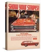 Ford 1967 Fairlane GT -Stripes-null-Stretched Canvas