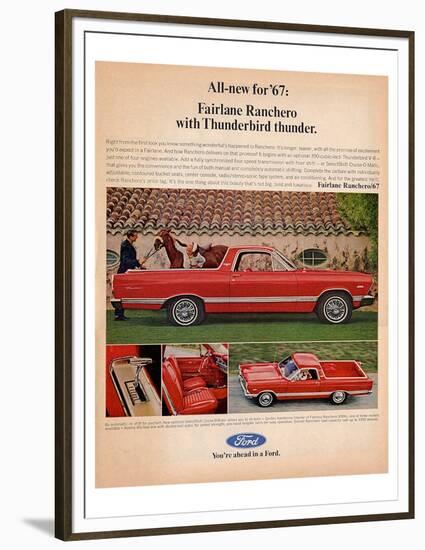 Ford 1967 Fairlane Ranchero-null-Framed Premium Giclee Print