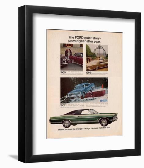 Ford 1967 Quiet Story-null-Framed Art Print