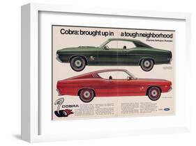 Ford 1969 Cobra Sportsroof-null-Framed Art Print