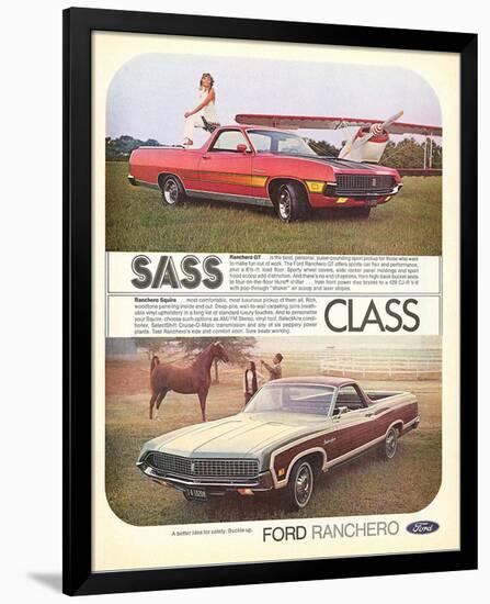 Ford 1971 Ranchero GT - Class-null-Framed Art Print