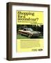 Ford 1971 Shopping for 2Nd Car-null-Framed Art Print