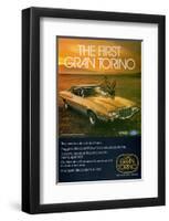 Ford 1972 Gran Torino 2-Door-null-Framed Art Print