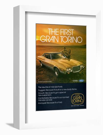 Ford 1972 Gran Torino 2-Door-null-Framed Art Print