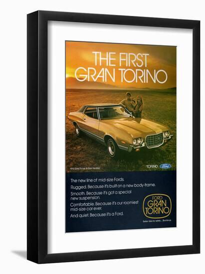 Ford 1972 Gran Torino 2-Door-null-Framed Art Print