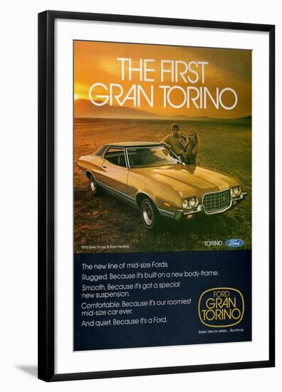 Ford 1972 Gran Torino 2-Door-null-Framed Art Print