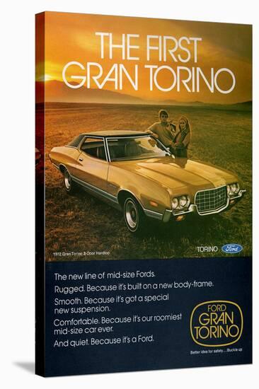 Ford 1972 Gran Torino 2-Door-null-Stretched Canvas