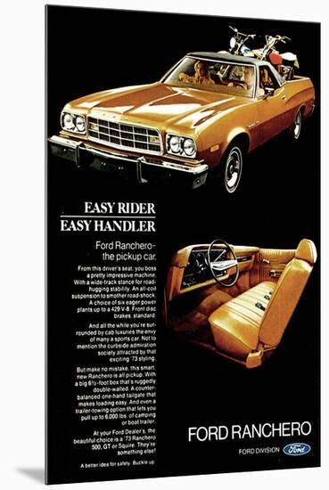 Ford 1973 Ranchero Easy Rider-null-Mounted Premium Giclee Print