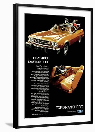 Ford 1973 Ranchero Easy Rider-null-Framed Art Print