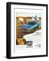 Ford 1974 Capacity Pickup Car-null-Framed Art Print