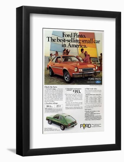 Ford 1977 Pinto - Bestselling-null-Framed Art Print