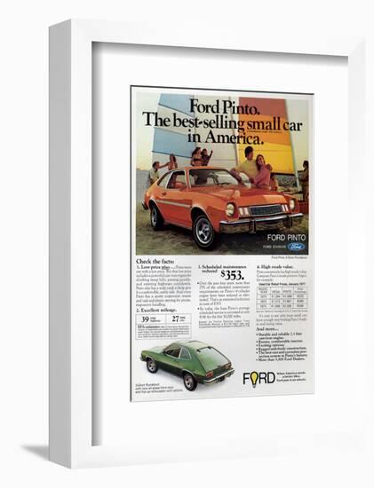 Ford 1977 Pinto - Bestselling-null-Framed Art Print