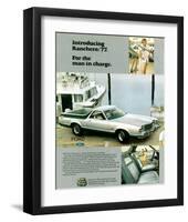 Ford 1977 Ranchero - in Charge-null-Framed Art Print