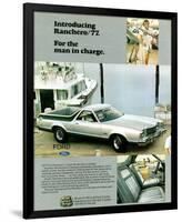 Ford 1977 Ranchero - in Charge-null-Framed Art Print