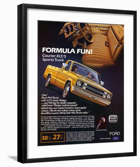 Ford 1982 Courier Sports Truck-null-Framed Art Print