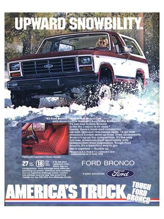 Ford 1983 Bronco Snowbility' Poster | AllPosters.com