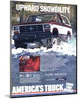 Ford 1983 Bronco Snowbility-null-Mounted Art Print