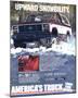 Ford 1983 Bronco Snowbility-null-Mounted Art Print