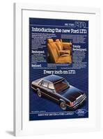 Ford 1983 Introducing the Ltd-null-Framed Art Print