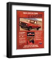 Ford 1983 New-Size Ranger-null-Framed Art Print