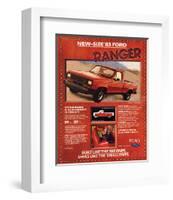 Ford 1983 New-Size Ranger-null-Framed Art Print