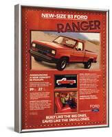 Ford 1983 New-Size Ranger-null-Framed Art Print