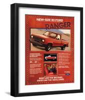 Ford 1983 New-Size Ranger-null-Framed Art Print