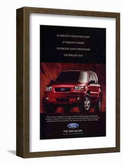 Ford 2004 Escape 100% SUV-null-Framed Art Print