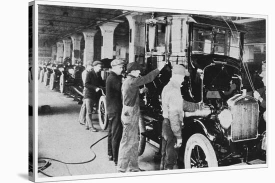 Ford Assembly Line 1928-null-Stretched Canvas