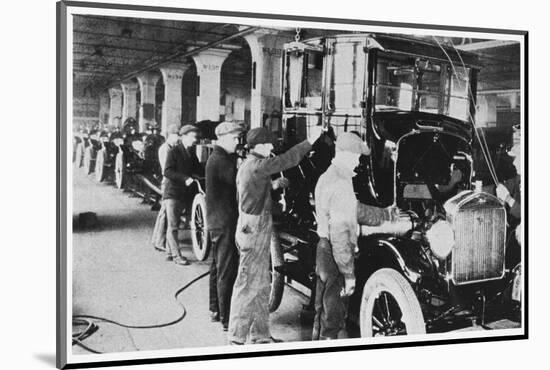 Ford Assembly Line 1928-null-Mounted Photographic Print