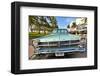 Ford Classic Car on Ocean Drive in the Art Deco District in South Miami Beach, Miami, Florida, USA-null-Framed Art Print