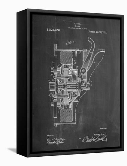 Ford Clutch Patent-Cole Borders-Framed Stretched Canvas