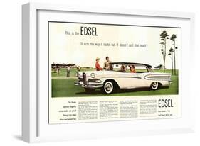 Ford Edsel Advert-null-Framed Art Print