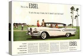 Ford Edsel Advert-null-Stretched Canvas