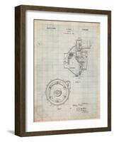 Ford Engine 1930 Patent-Cole Borders-Framed Art Print