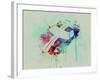 Ford Gt Top Watercolor-NaxArt-Framed Art Print