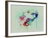 Ford Gt Top Watercolor-NaxArt-Framed Art Print