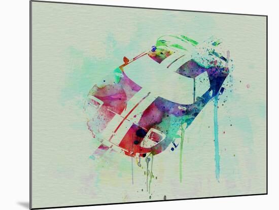 Ford Gt Top Watercolor-NaxArt-Mounted Art Print