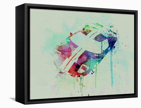 Ford Gt Top Watercolor-NaxArt-Framed Stretched Canvas