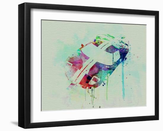 Ford Gt Top Watercolor-NaxArt-Framed Art Print